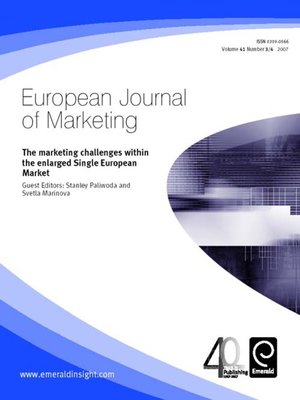 cover image of European Journal of Marketing, Volume 41, Issue 3 & 4